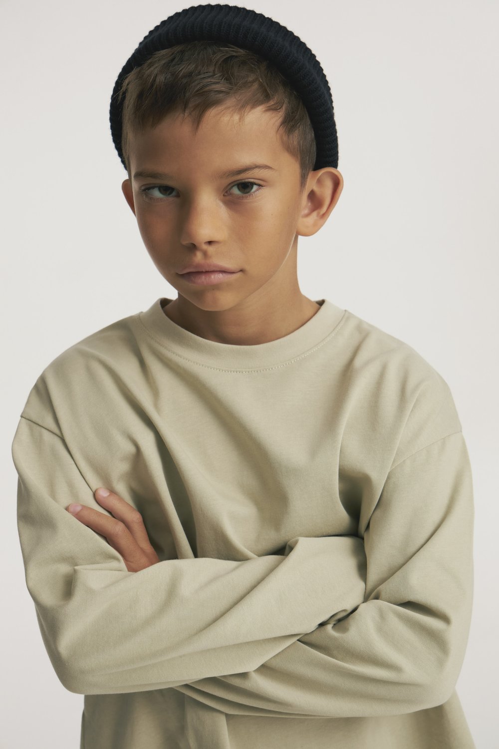 Базовый лонгслив из хлопка