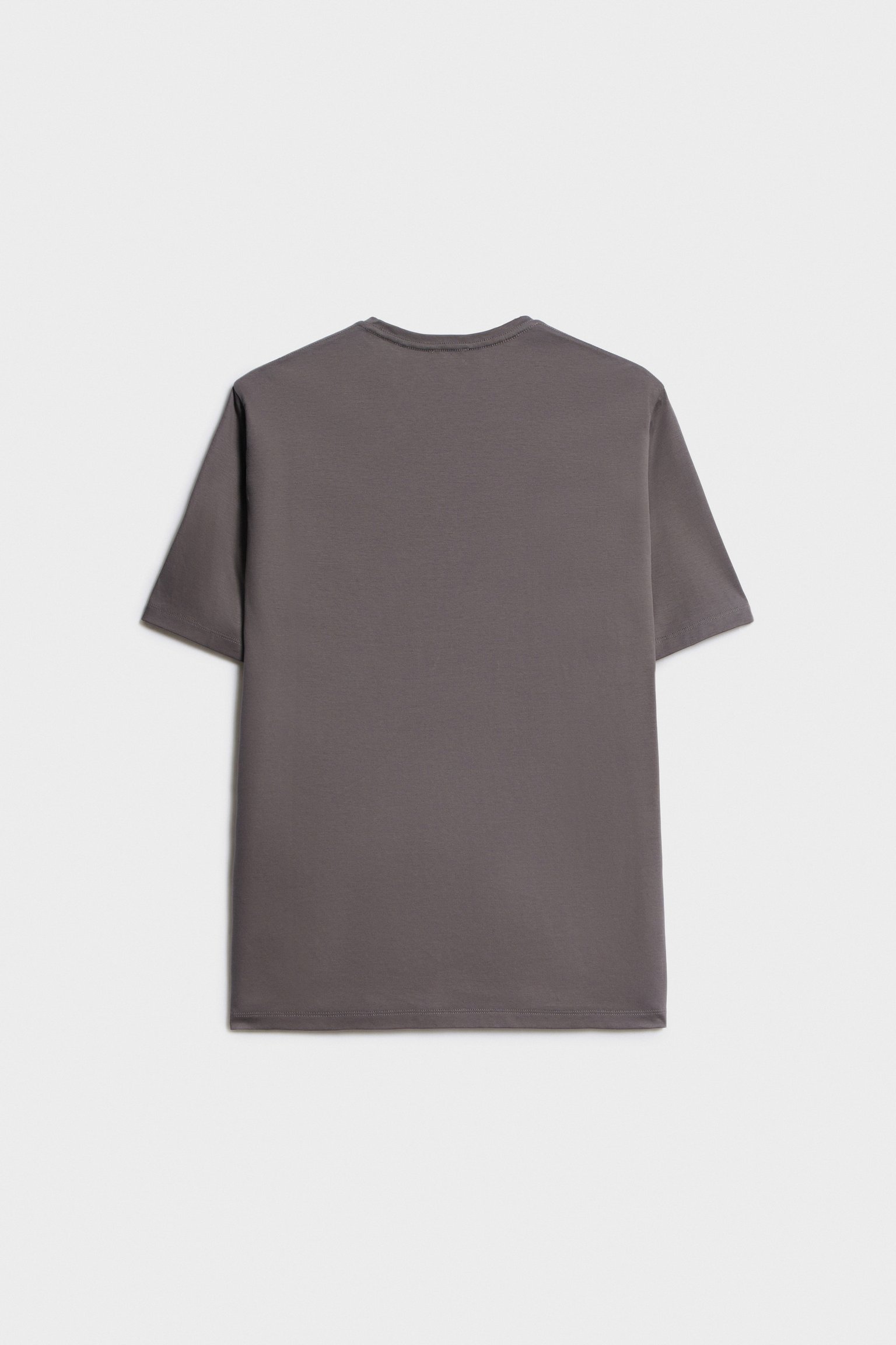 Хлопковая футболка с модалом и шелком